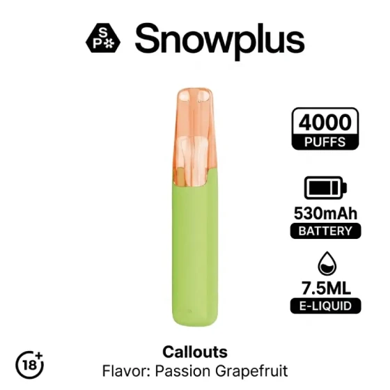 雪加鸭嘴兽 4000口/8ml 一次性电子烟